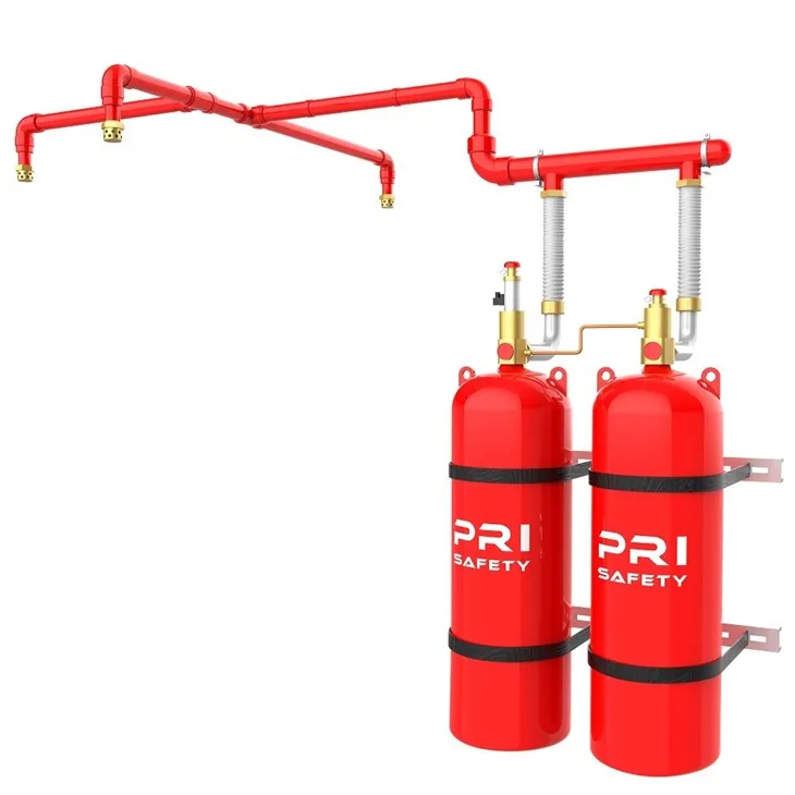 HFC-227ea FM200 Gas Fire Fighting Equipment Total Flood Extinguishing System