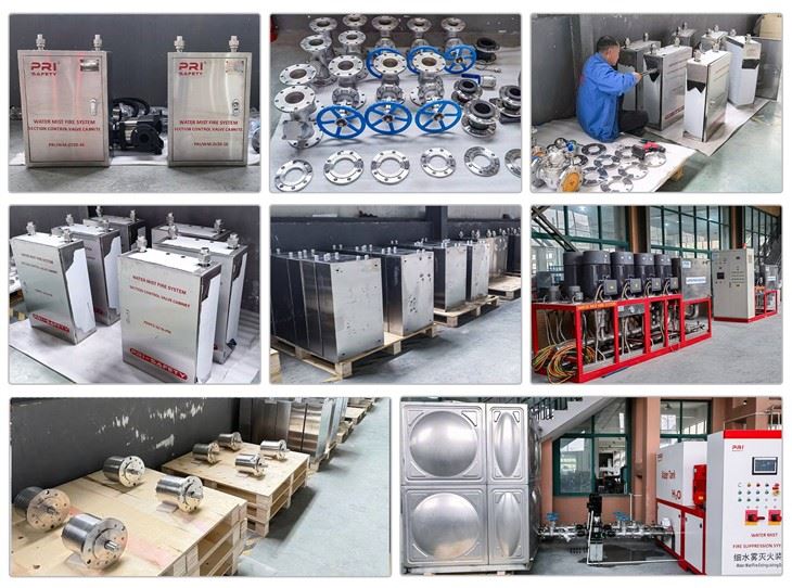 High Pressure Water Mist Fire System For Oil Gas Facilities And Petrochemical Plants Water Mist System Fire Suppression System high quality