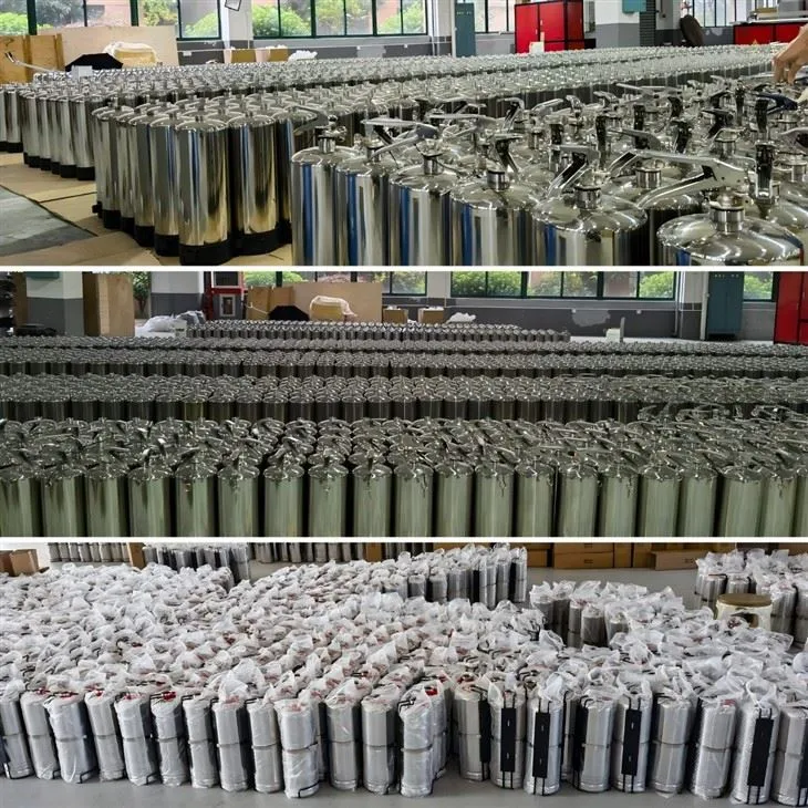 Stainless Steel Lithium Battery Fire Extinguisher For Energy Storage Systems Coldfire Class A/B/C/K/L TUV CE0036 high quality