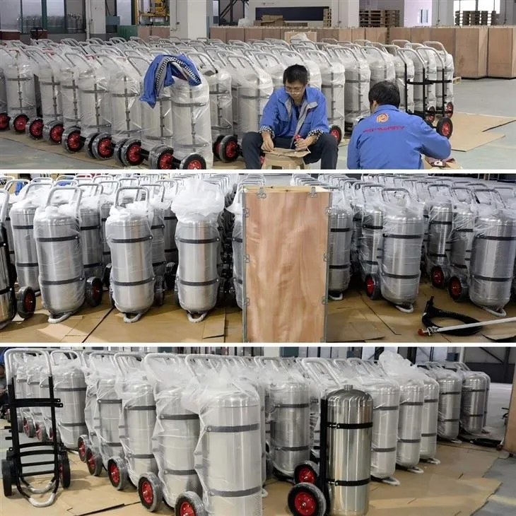 Stainless Steel Lithium Battery Fire Extinguisher For Energy Storage Systems Coldfire Class A/B/C/K/L TUV CE0036 price